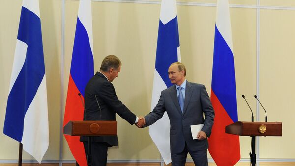 В.Путин встретился с С.Ниинисте. Архивное фото