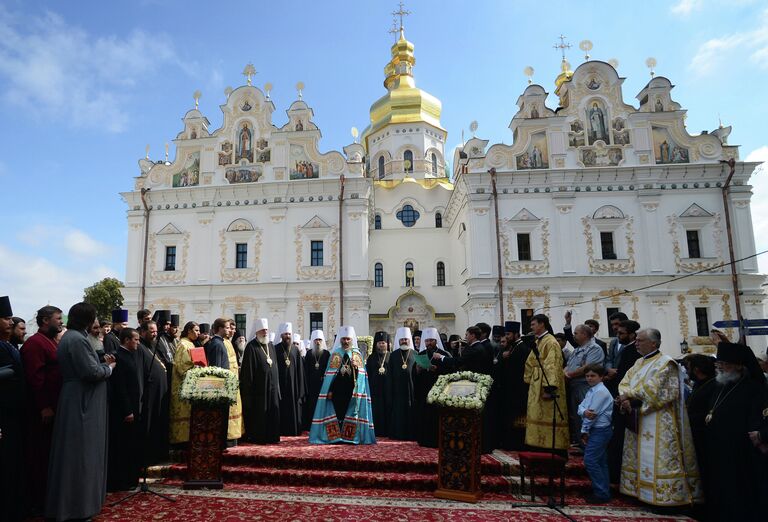 Новоизбранный предстоятель Украинской православной церкви Московского патриархата митрополит Онуфрий