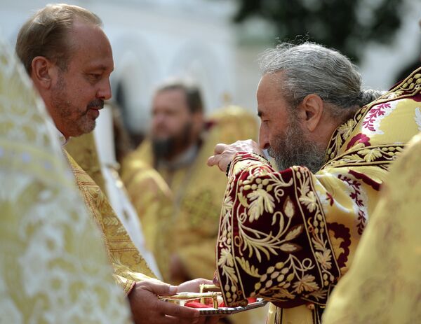 Новоизбранный предстоятель Украинской православной церкви Московского патриархата митрополит Онуфрий