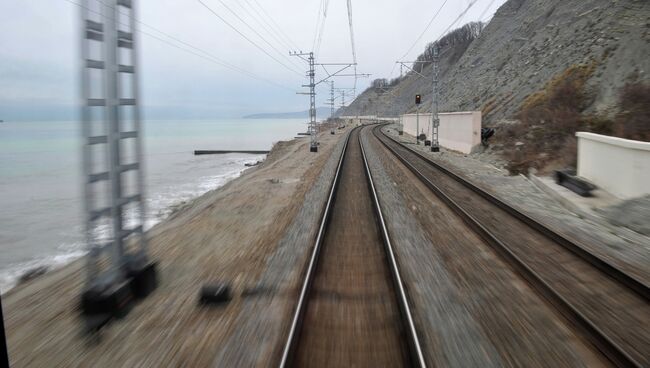 Железная дорога в Сочи. Архивное фото