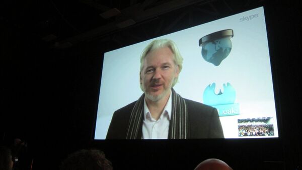 Интерактив с основателем сайта WikiLeaks Джулианом Ассанжем. Архивное фото