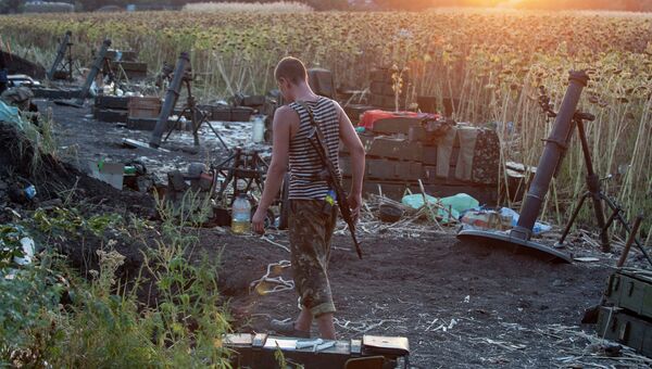 Позиция украинской армии в Иловайске. Архивное фото
