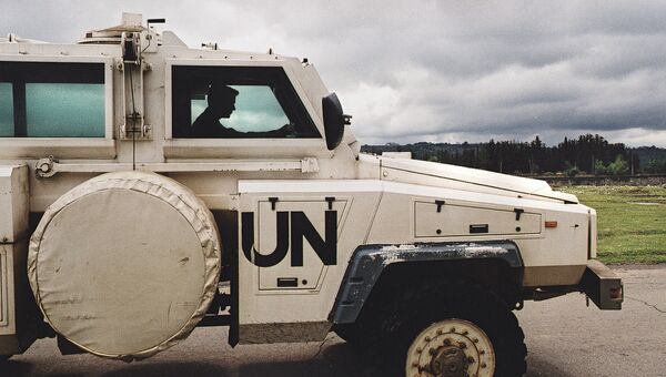 Автомобиль миротворцев ООН. Архивное фото