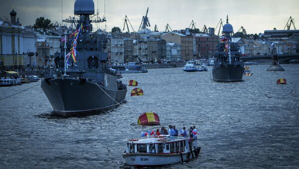 Парад кораблей в Санкт-Петербурге
