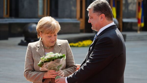 Встреча Петра Порошенко с Ангелой Меркель. Архивное фото