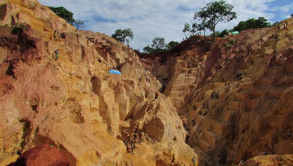 Золотодобывающая шахта Ндассима в Центральноафриканской Республике