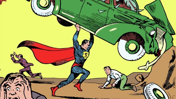 Обложка первого номера из серии комиксов Action Comics, в котором впервые появился Супермен