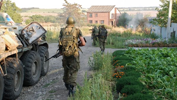 Ополченцы ДНР в  Донецкой области. Архивное фото