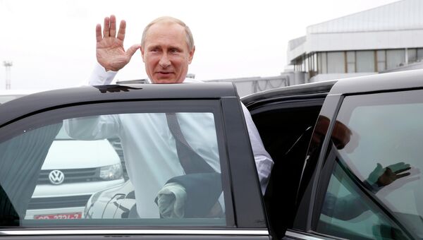 Президент России Владимир Путин прибыл в Минск