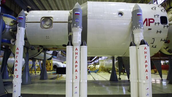Модели ракет Ангара, архивное фото