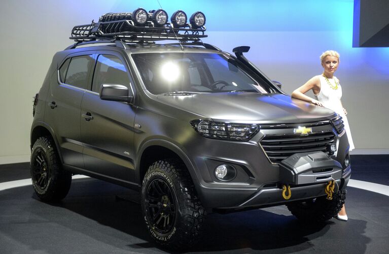 Автомобиль Chevrolet Niva concept на Московском международном автосалоне