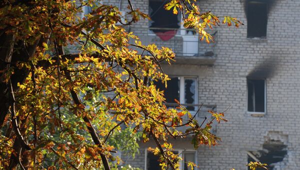 Жилой дом в городе Иловайске Донецкой области. Архивное фото