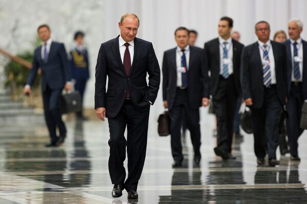 Президент России Владимир Путин в Минске