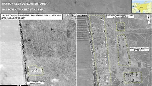Спутниковые снимки от 19 июня и 20 августа, якобы доказывающие присутствие РФ на Украине