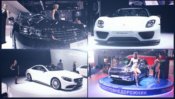Звезды автосалона в Москве: новый Peugeot, спорткар Mercedes и гибридный Porshe