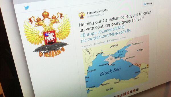 Twitter-аккаунт Постоянного представительства России при НАТО.