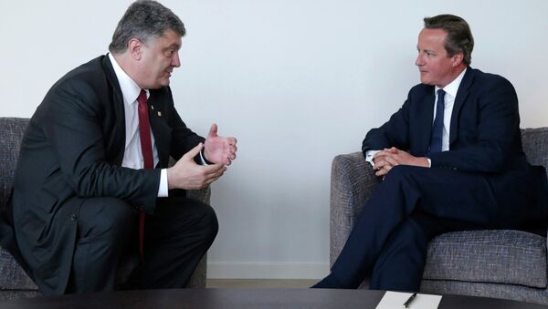 Президент Украины Петр Порошенко и премьер-министр Великобритании Дэвид Кэмерон