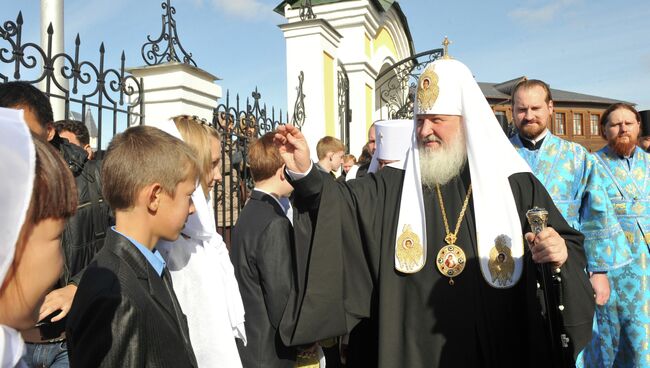 Патриарх Кирилл посетил Спасо-Преображенский собор в Якутске