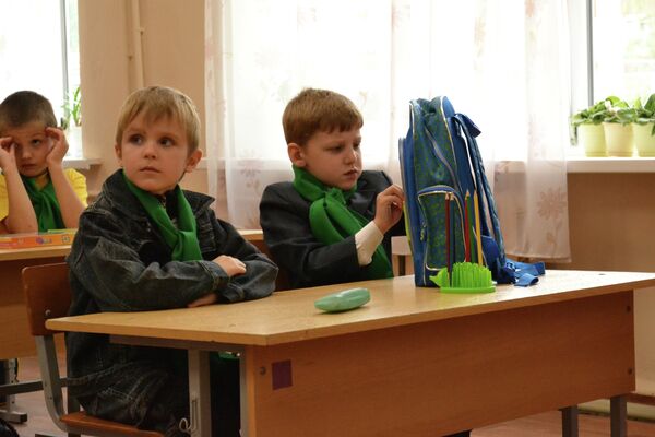 Дети-беженцы из Украины в школе в Курской области