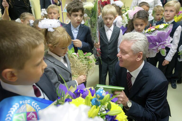 День знаний. Мэр Москвы Сергей Собянин