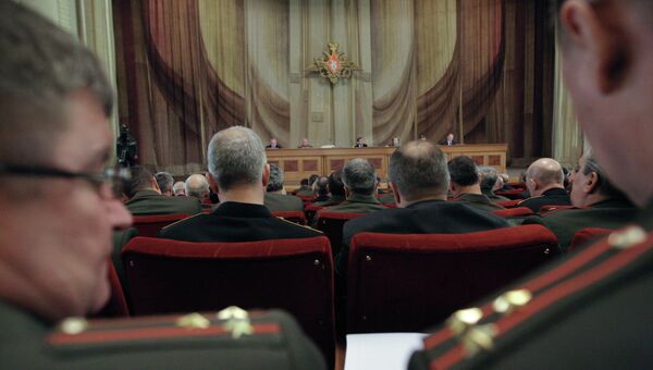 Заседание расширенной коллегии министерства обороны РФ. Архивное фото