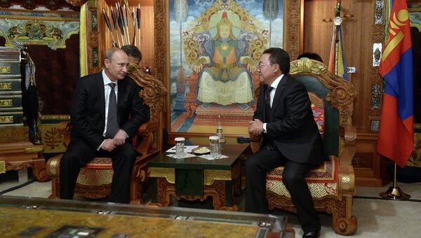 Рабочий визит В.Путина в Монголию