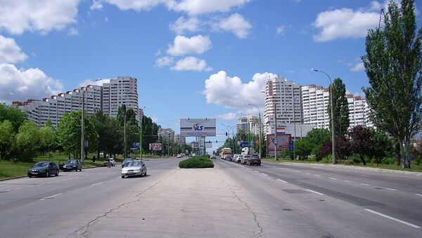 Въезд в город Кишенев, архивное фото
