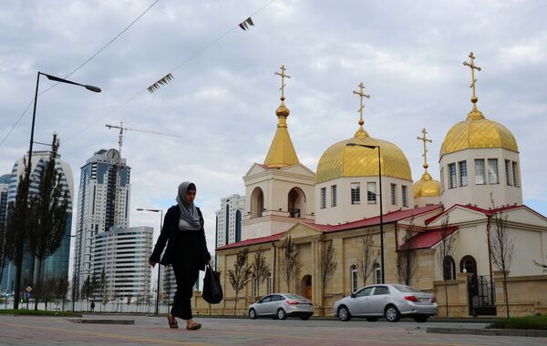 Православная церковь Архангела Михаила на проспекте имени Ахмата Кадырова в Грозном