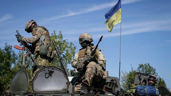 Украинские силовики под Краматорском. 4 сентября 2014