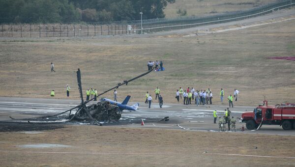 Вертолет Ми-8 потерпел крушение в Геленджике