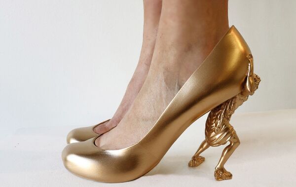 Туфли от дизайнера Себастьяна Эразурица, распечатанные на 3D-принтере