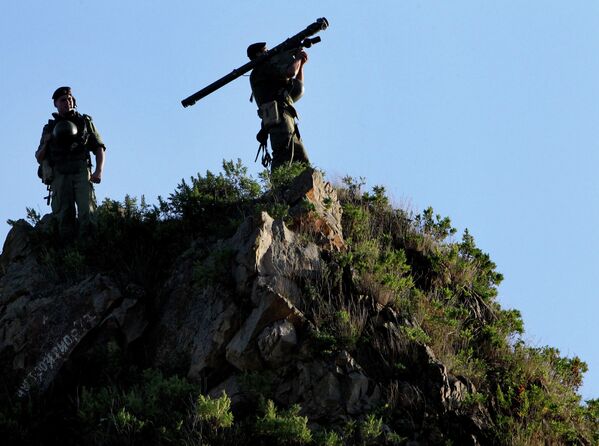 Военнослужащие во время проверки боевой готовности войск Восточного военного округа.