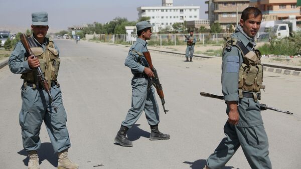 Афганская полиция в Кабуле