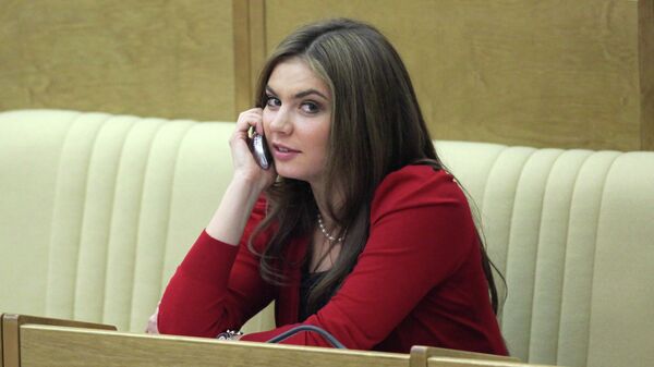 Алина Кабаева на заседании Госдумы РФ