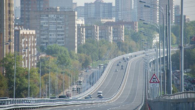 Эстакада на Можайском шоссе. Архивное фото