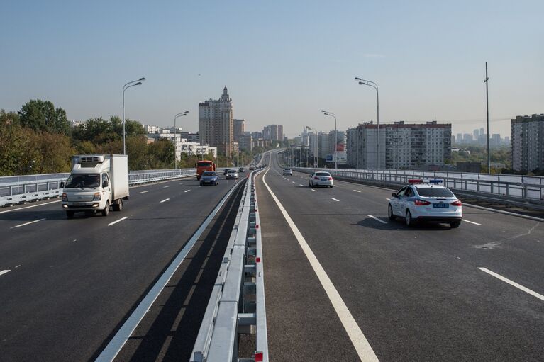 Открытие самой длинной эстакады в Москве