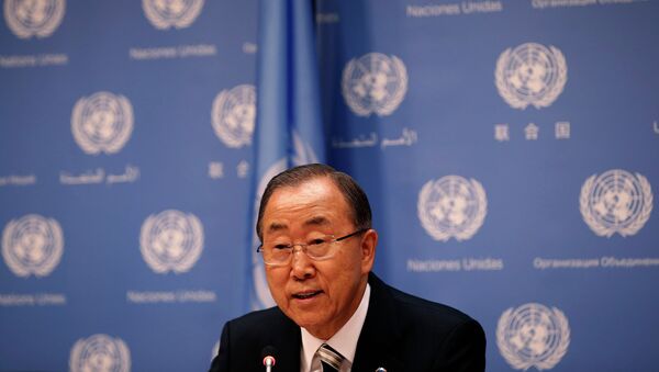 Пан Ги Мун перед открытием 69 Генассамблеи ООН