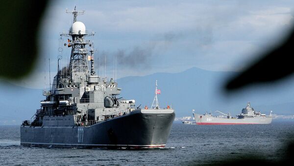 Военный корабль ВМС РФ, архивное фото