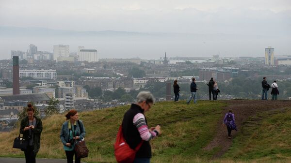 Вид на город Эдинбург