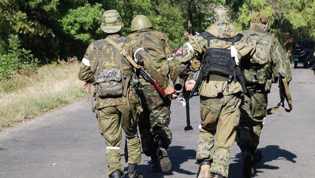 Ополченцы Донецкой народной республики (ДНР). Архивное фото