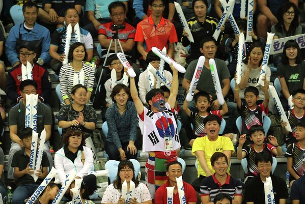 17-ые Азиатские игры в Южной Корее. Болельщики Южной Кореи