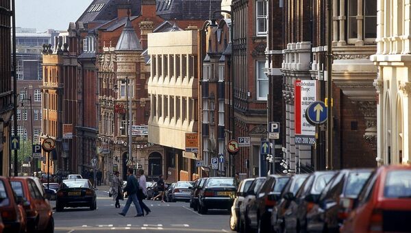 Город Бирмингем, Англия. Архивное фото