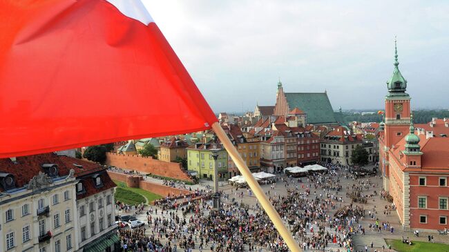 Польский флаг. Архивное фото