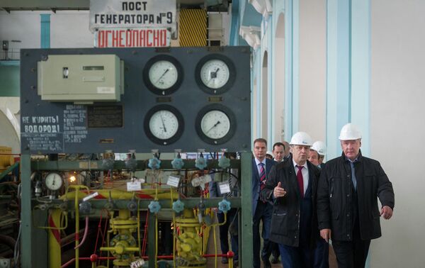 Сергей Собянин посетил ТЭЦ-12 ОАО Мосэнерго
