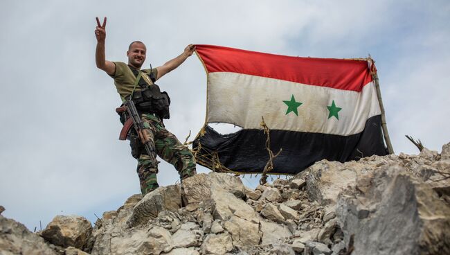 Военнослужащий правительственной армии Сирии. Архивное фото