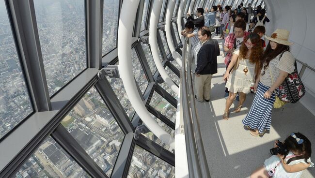 Вид на Токио с телебашни Skytree. Архивное фото