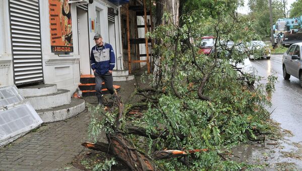 Последствия урагана в Ростовской области. Архивное фото