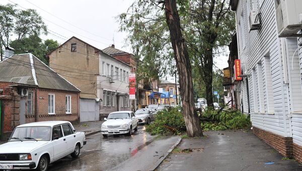Последствия урагана в Ростовской области