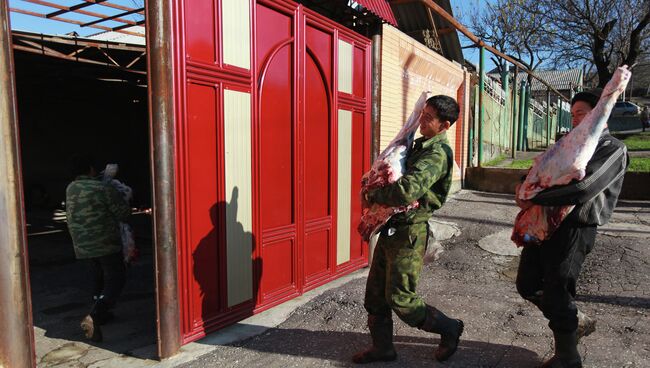 Мусульманский праздник Курбан-Байрам в Грозном