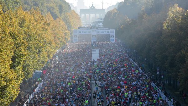 Старт Берлинского марафона 2014